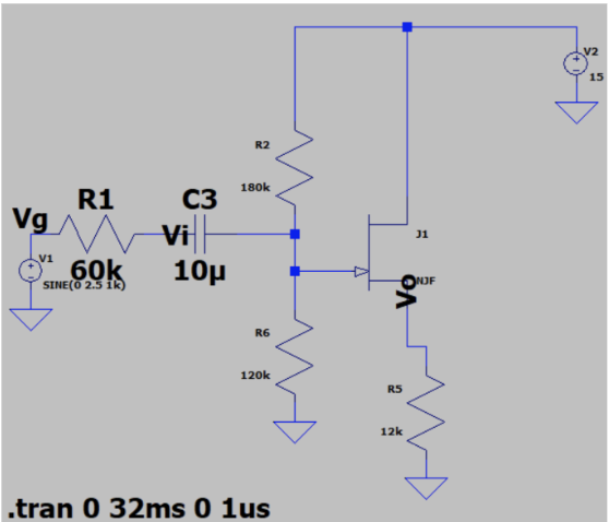 Operational amplifier circuit simulation