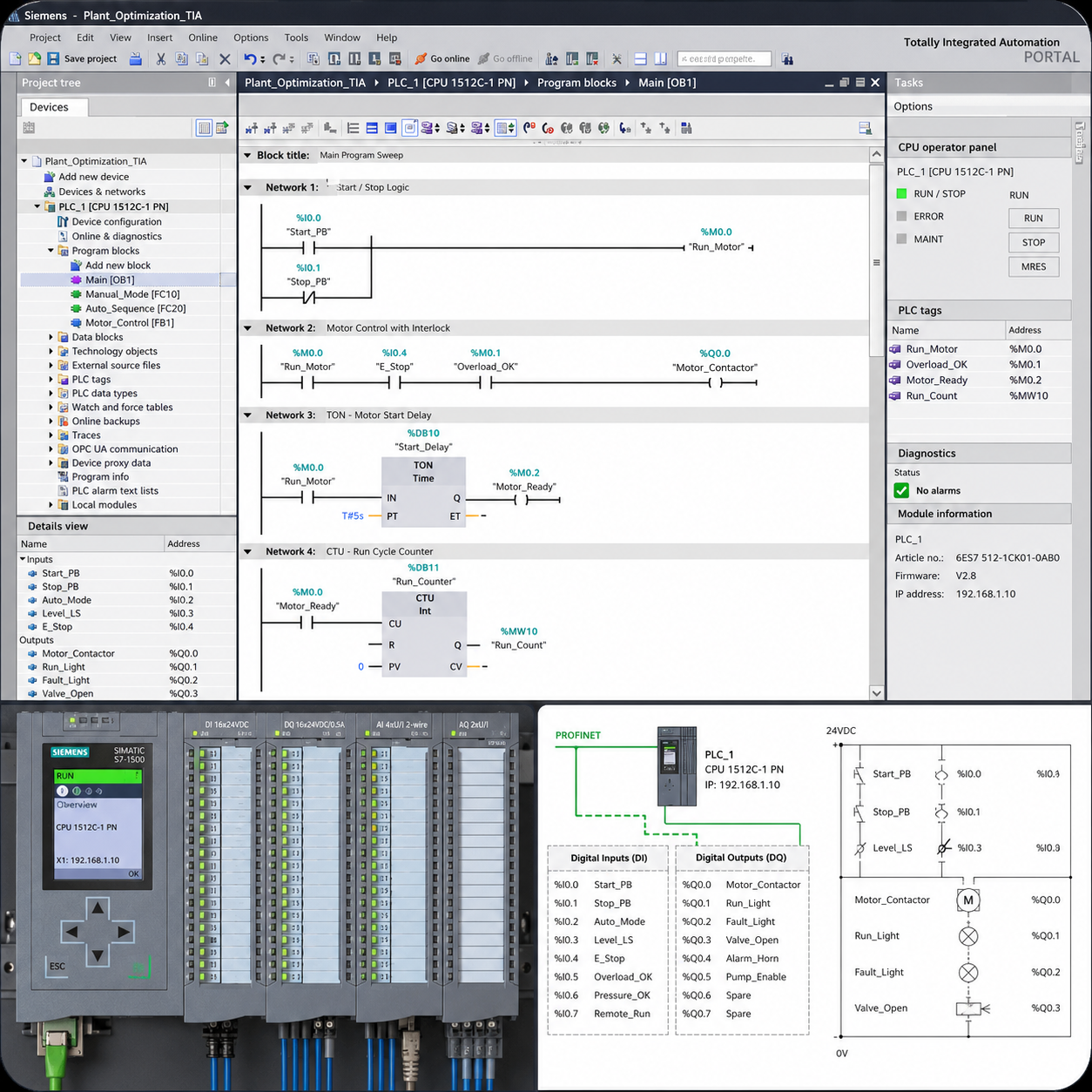 Siemens TIA Portal ladder logic